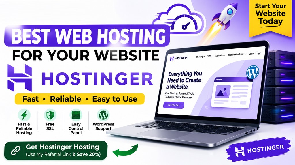 Best Web Hosting for Your New Website – Hostinger
