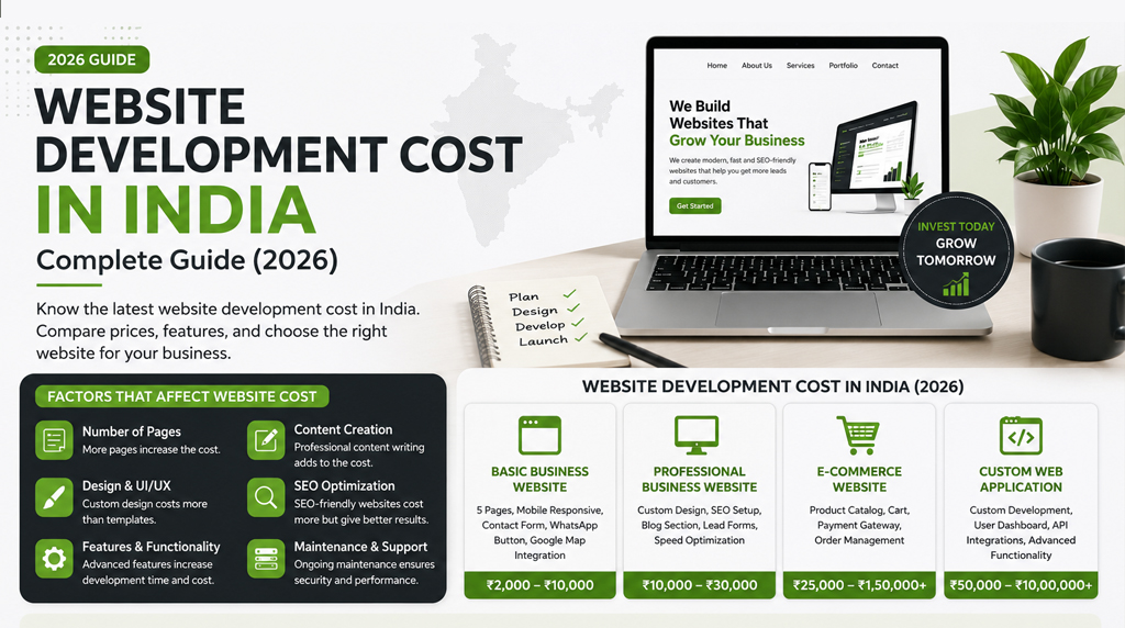 Website Development Cost in India: Complete Guide (2026)